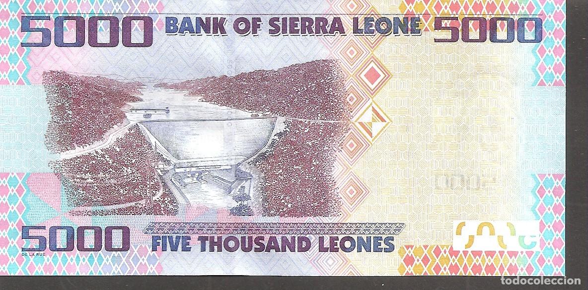 Billetes extranjeros: SIERRA LEONA 5000 LEONES 2013 SC/UNC - Foto 2