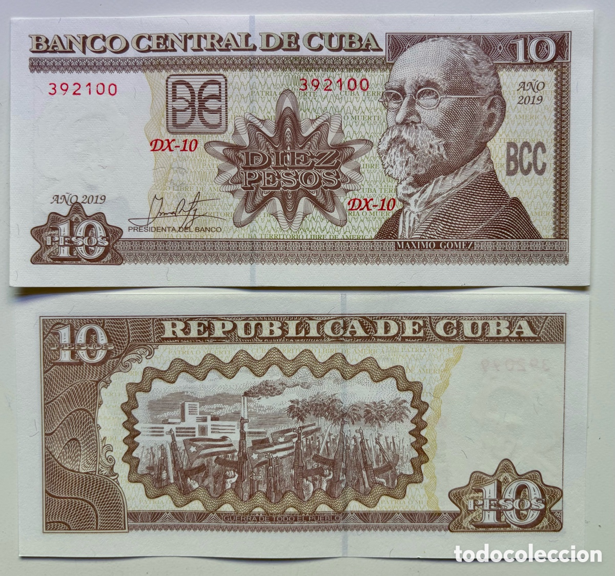 Billetes extranjeros: Billete CUBA 10 Pesos 2019 SC - Foto 1