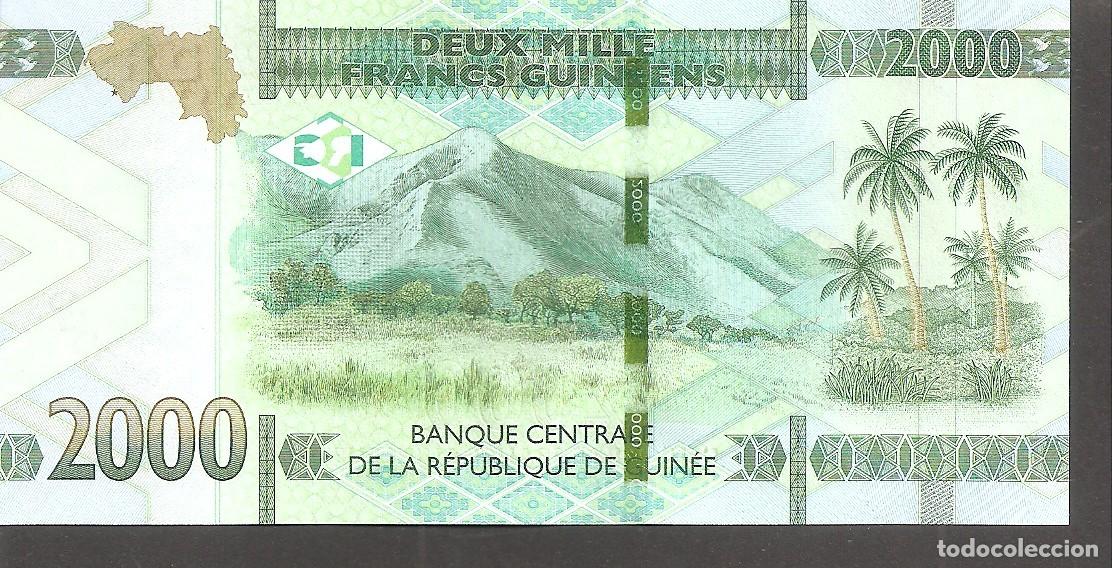 Billetes extranjeros: GUINEA 2000 FRANCOS 2018 SC/UNC - Foto 2