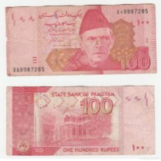 Billetes extranjeros: PAKISTAN 100 RUPIAS 2020 N/S XA8987285 CIRCULADO (VER ESCANEO)