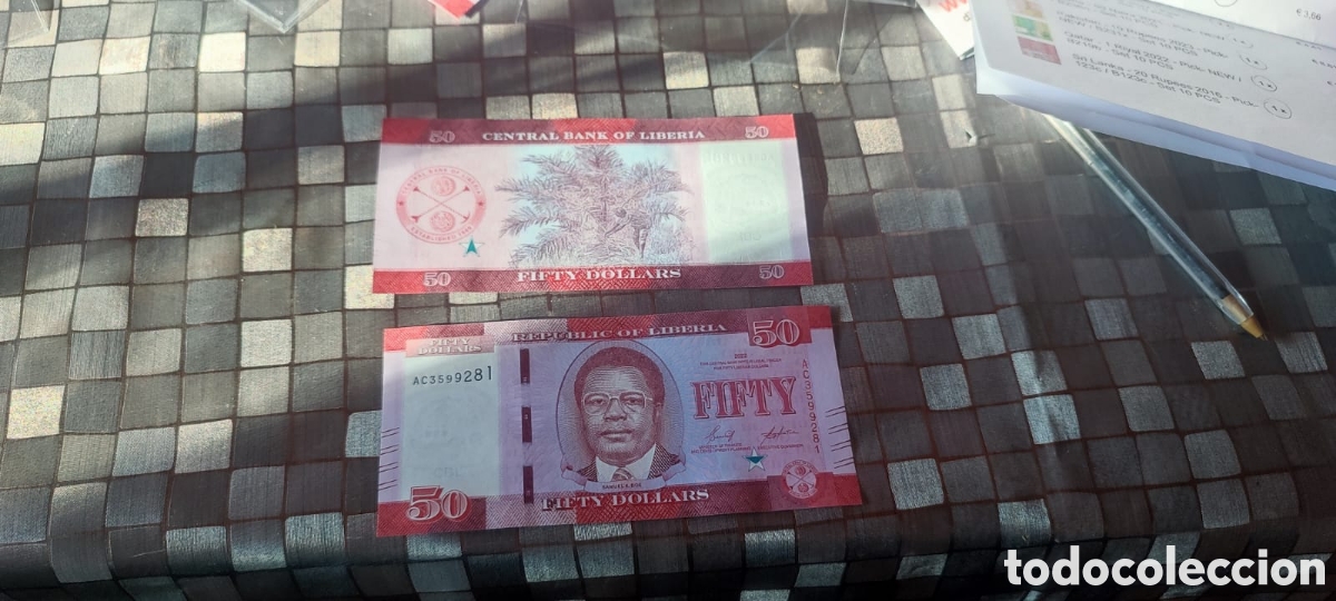 Billetes extranjeros: Billete de Liberia nuevo - Foto 1