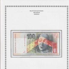 Billetes extranjeros: BILLETES DE ESLOVAQUIA 1997- VALOR - 100 KORUN