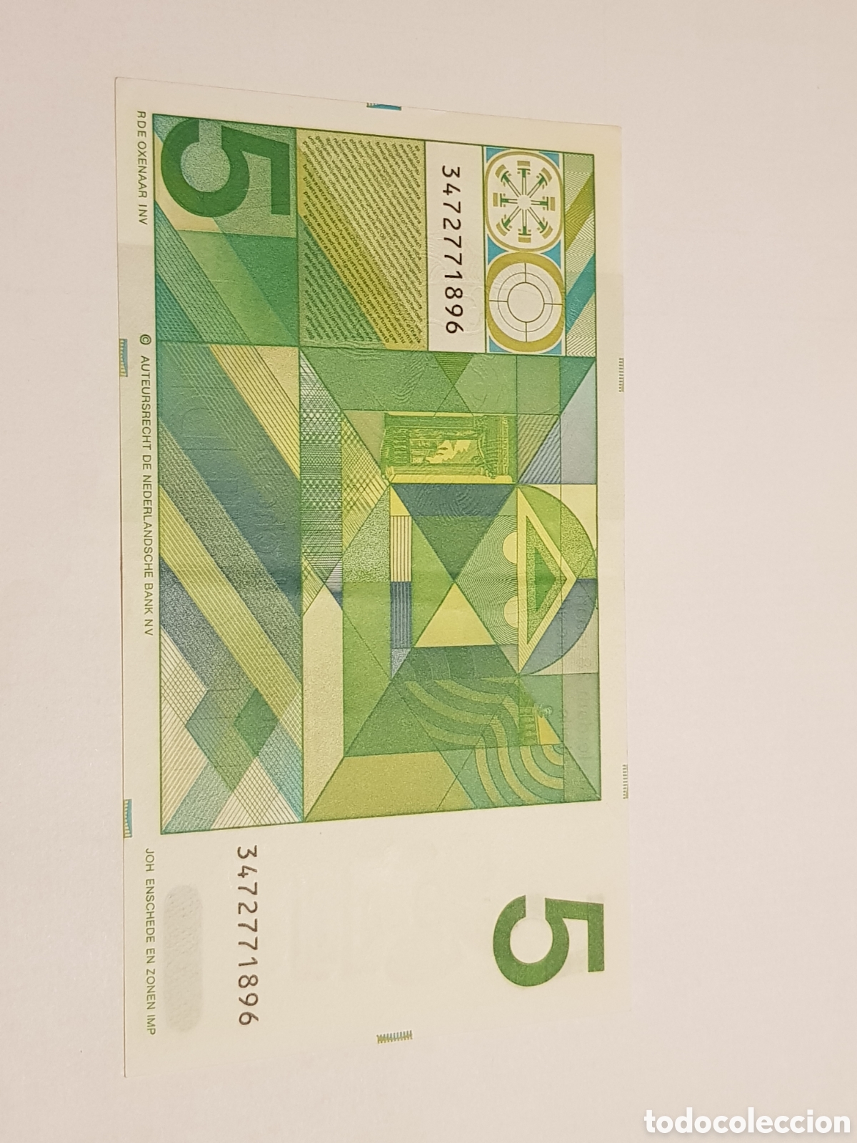 Billetes extranjeros: 5 Gulden Holanda 1973 - Foto 2