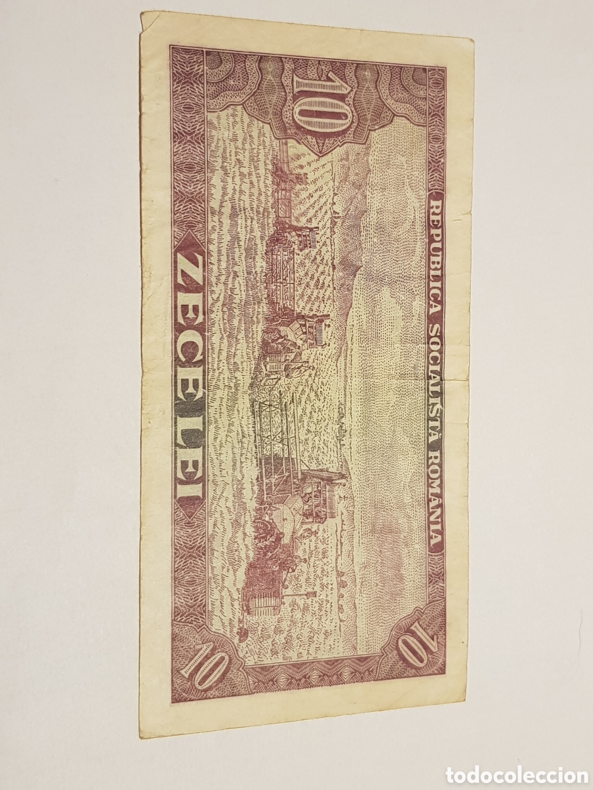 Billetes extranjeros: 10 Lei Rumania 1966 - Foto 2