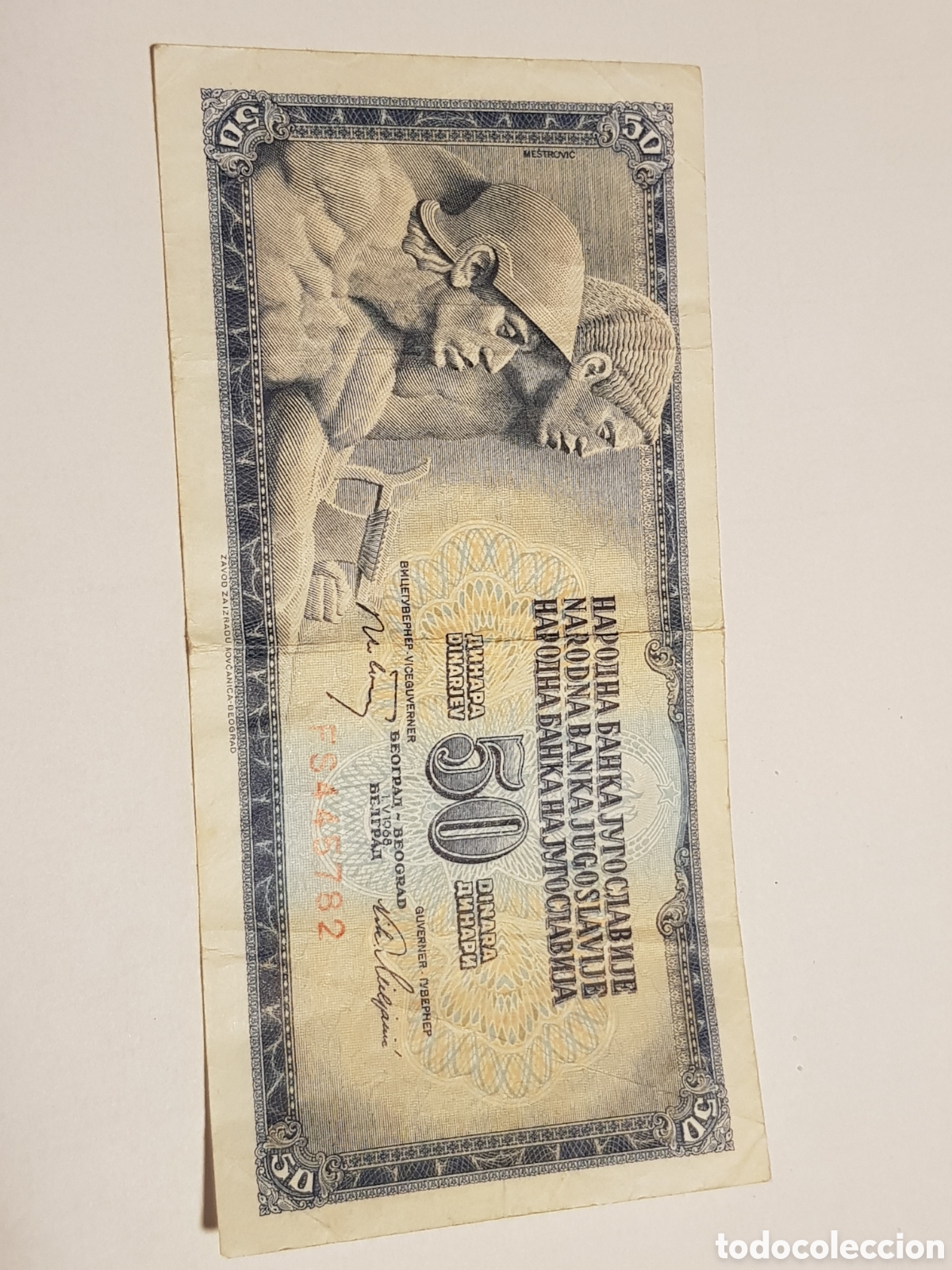 Billetes extranjeros: 50 Dinara 1968 Yugoslavia - Foto 1