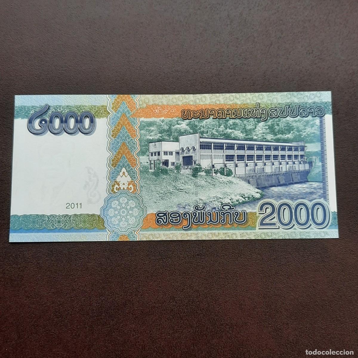 Billetes extranjeros: BILLETE DE 2000 KIP DE LAOS DEL A&Ntilde;O 2011.S/C.PLANCHA! - Foto 2