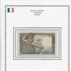 Billetes extranjeros: BILLETE DE FRANCIA 1949 - VALOR 10 FRANCOS