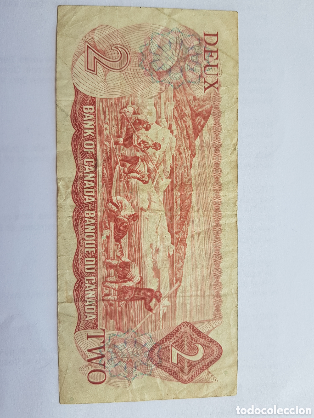Billetes extranjeros: 2 D&oacute;lares 1974 Canad&aacute; Dollar Dollars - Foto 2