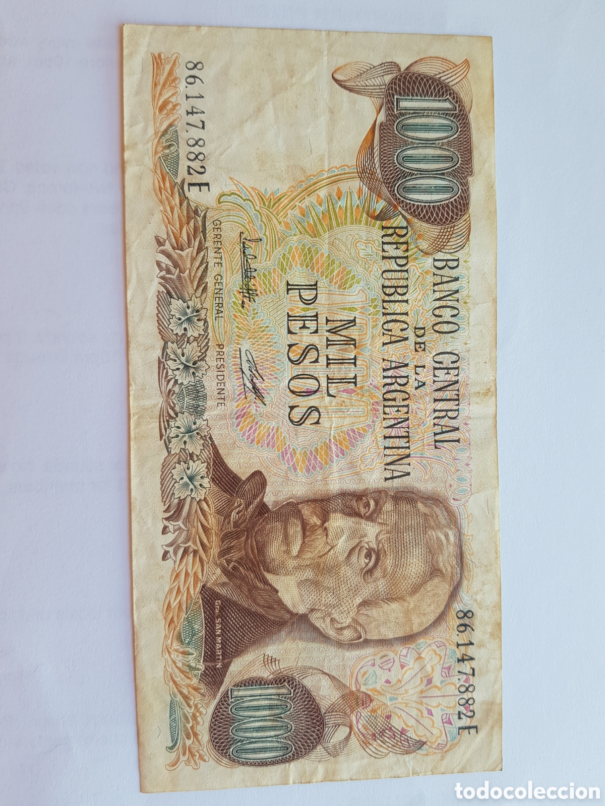 Billetes extranjeros: 1000 Pesos Argentina - Foto 1