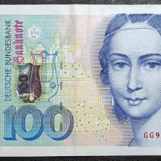 Billetes extranjeros: ALEMANIA REPÚBLICA FEDERAL 100 MARCOS 1996 PICK.46 (EBC-)
