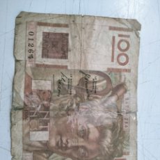 Billetes extranjeros: FRANCIA 100 FRANCOS 1946 X379 PICK 128A (BC-)