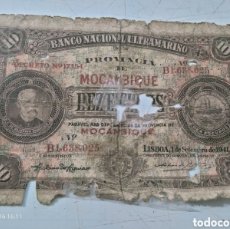 Billetes extranjeros: SPECIMEN BILLETE MOZAMBIQUE BANCO NACIONAL ULTRAMARINO - 20 ESCUDOS 1-1-1921 BC-
