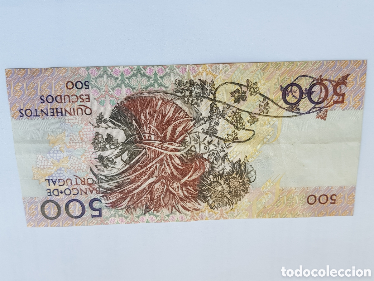 Billetes extranjeros: 500 Escudos Portugal 1988 - Foto 2