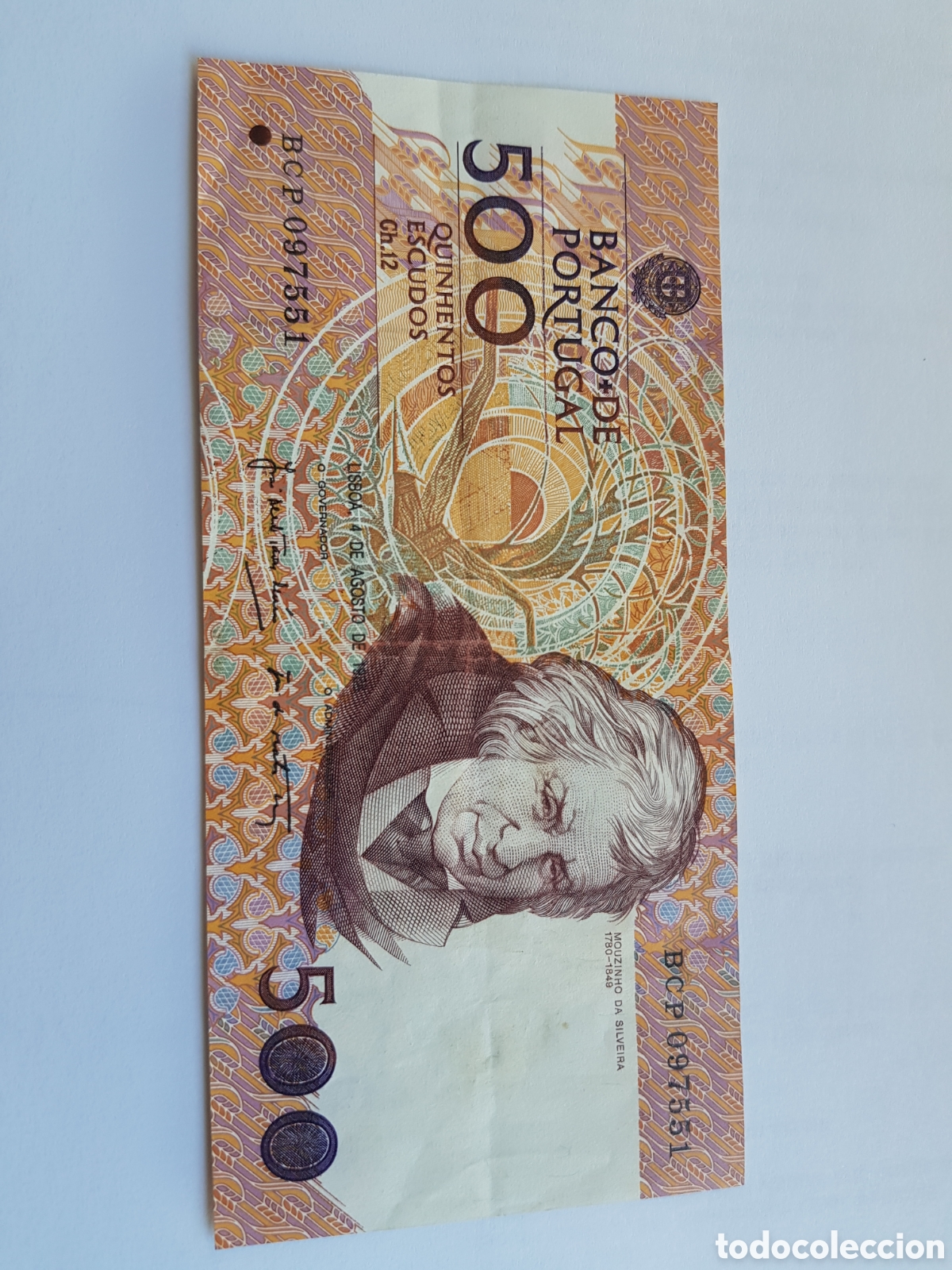 Billetes extranjeros: 500 Escudos Portugal 1988 - Foto 1