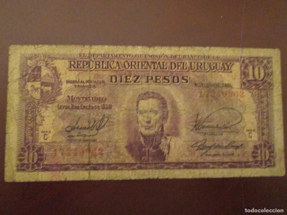 Billetes extranjeros: 10 PESOS 1939 URUGUAY - Foto 1