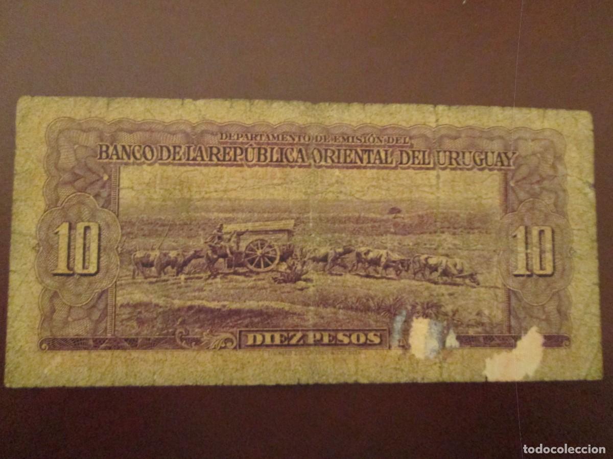 Billetes extranjeros: 10 PESOS 1939 URUGUAY - Foto 2