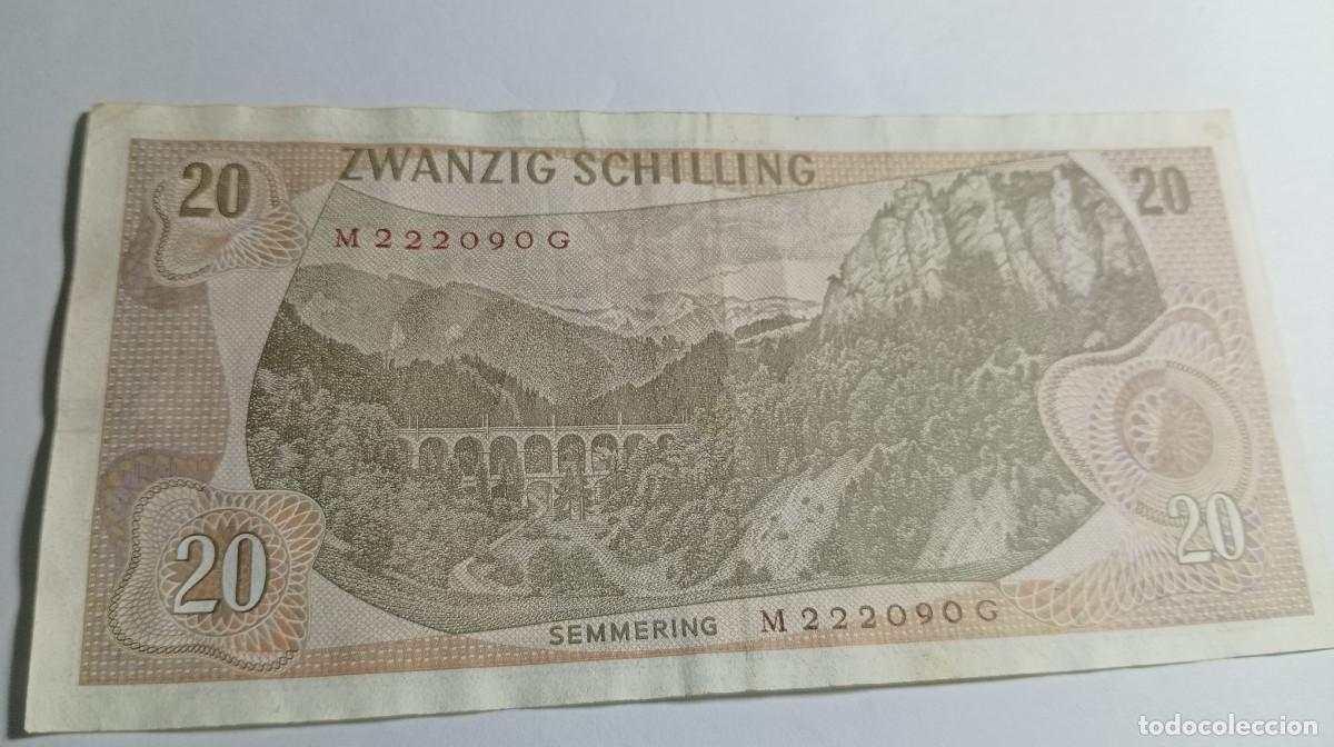 Billetes extranjeros: AUSTRIA - 20 SCHILLING 1967 - P142 - Foto 2