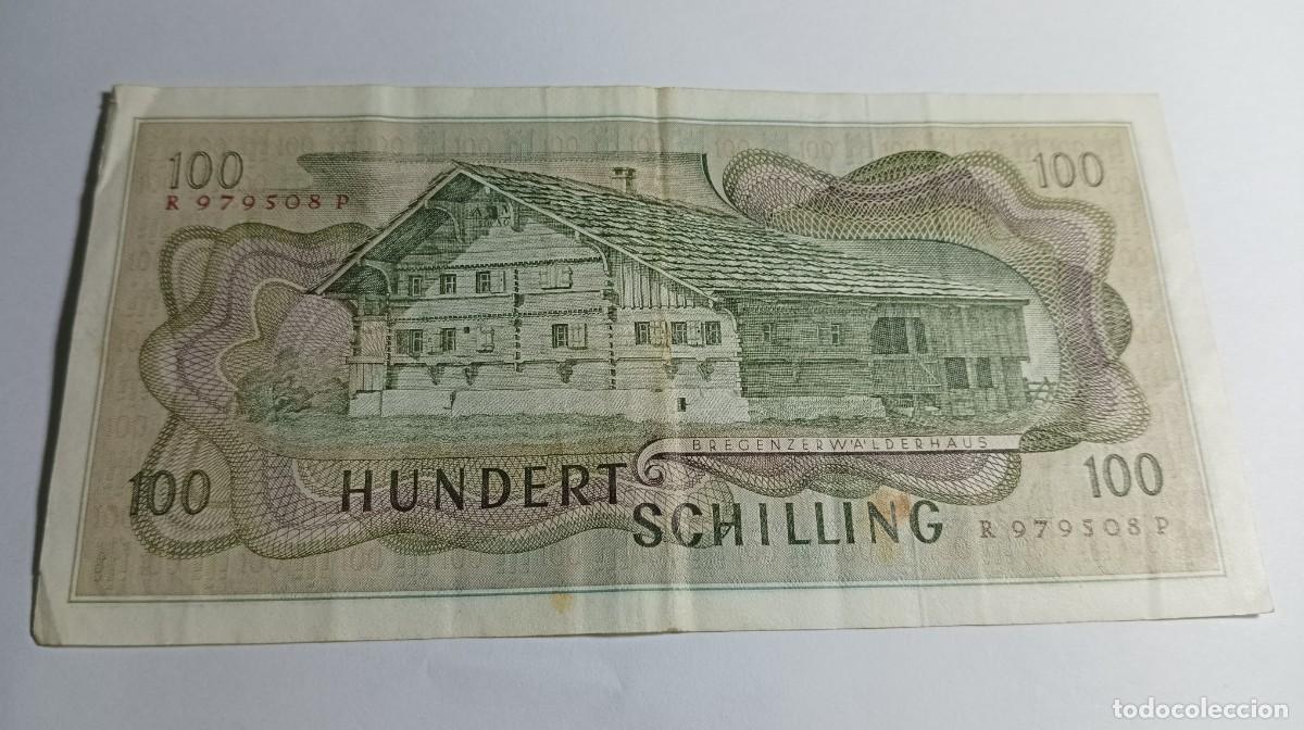 Billetes extranjeros: AUSTRIA - 100 SCHILLING 1969 - P145 - Foto 2