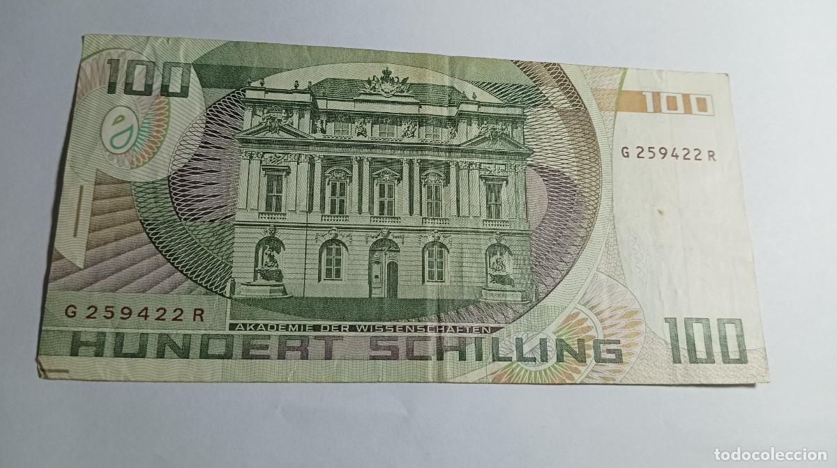 Billetes extranjeros: AUSTRIA - 100 SCHILLING 1984 - P150 - Foto 2