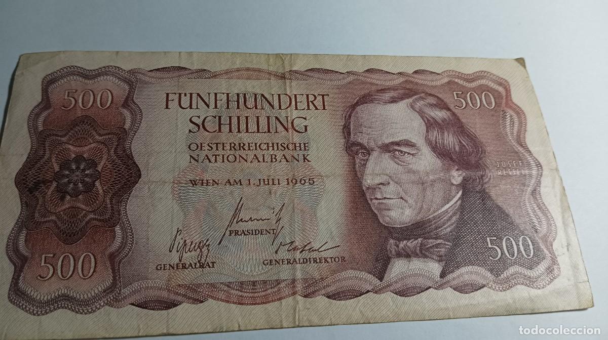 Billetes extranjeros: AUSTRIA - 500 SCHILLING 1965 - P139 - Foto 1