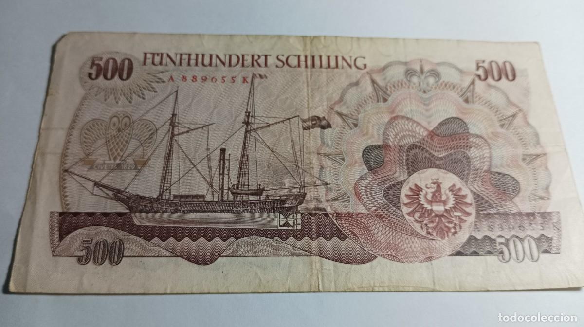 Billetes extranjeros: AUSTRIA - 500 SCHILLING 1965 - P139 - Foto 2