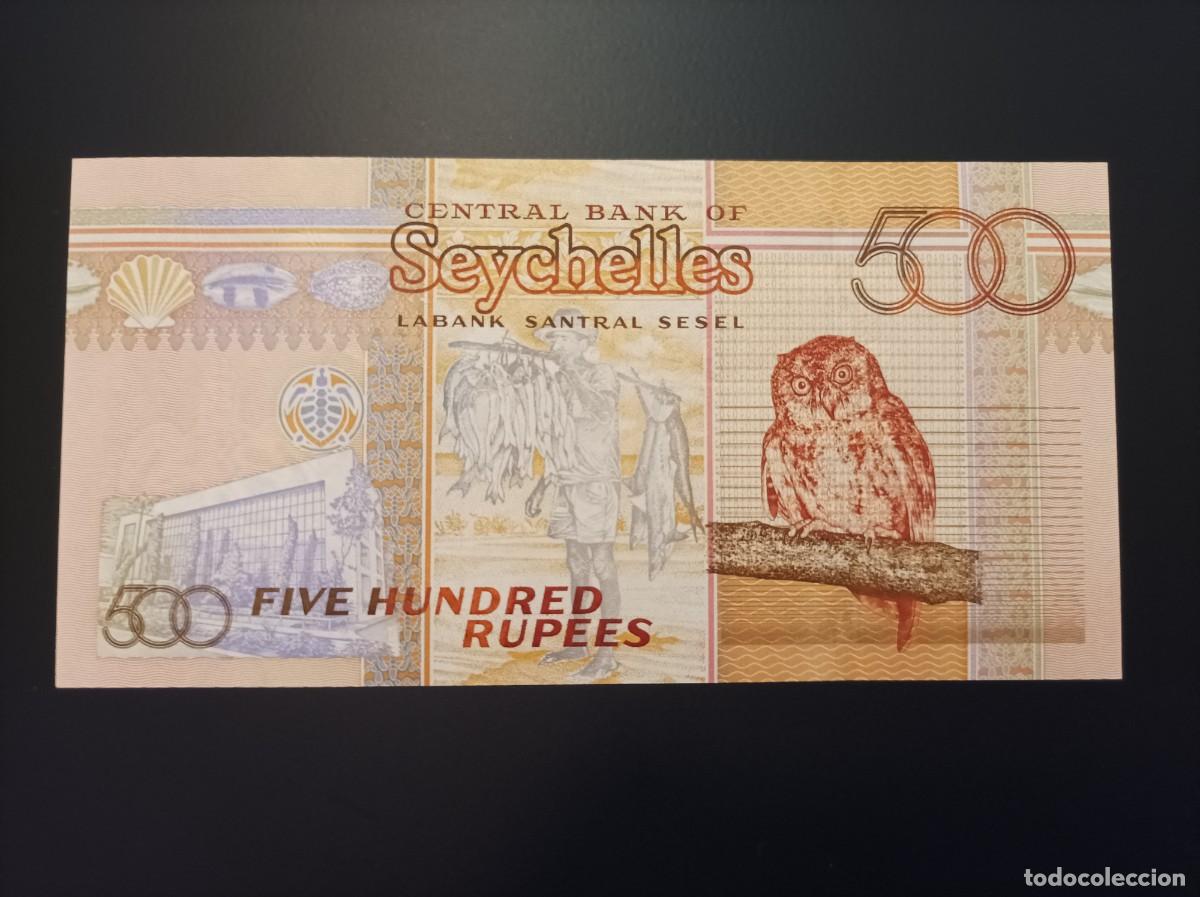 Billetes extranjeros: Billete de Seychelles de 500 Rupias, a&ntilde;o 2011, UNC - Foto 1