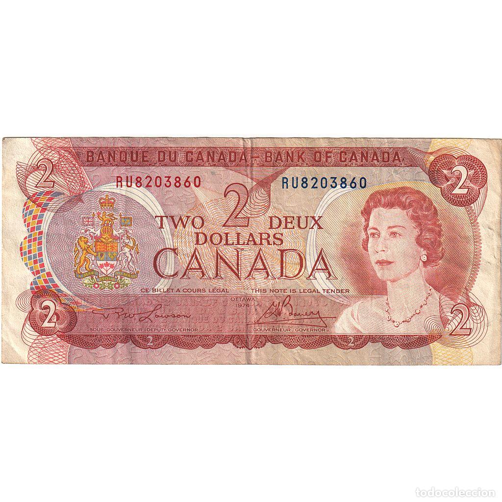 Billetes extranjeros: [#196343] 2 Dollars, 1974, Canad&aacute;, KM:86a, BC - Foto 1