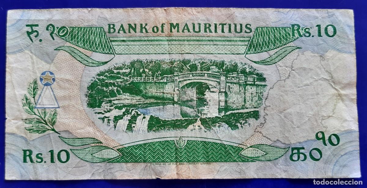 Billetes extranjeros: MAURITIUS BILLETE DE 10 RUPIAS P-35 - Foto 2