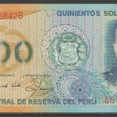 Billetes extranjeros: PERÚ - 500 SOLES DE ORO - 18. DE MARZO DE 1989 - SIN CIRCULAR - UNCIRCULATED -