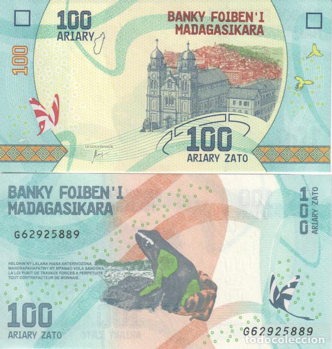 Billetes extranjeros: Madagascar 100 Ariary Pick 97 SC/UNC - Foto 1