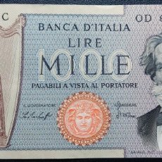 Billetes extranjeros: ITALIA BILLETE DE 1000 LIRAS 1969-81 VERDI PICK.101A (EBC)