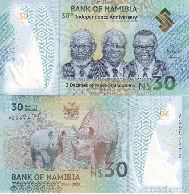 Billetes extranjeros: Namibia 30 Dollars Pick W 18 SC/UNC - Foto 1