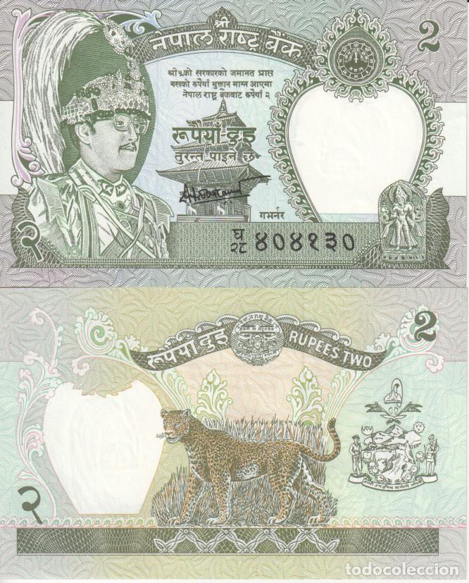 Billetes extranjeros: Nepal 2 Rupees Pick 29 N SC/UNC - Foto 1