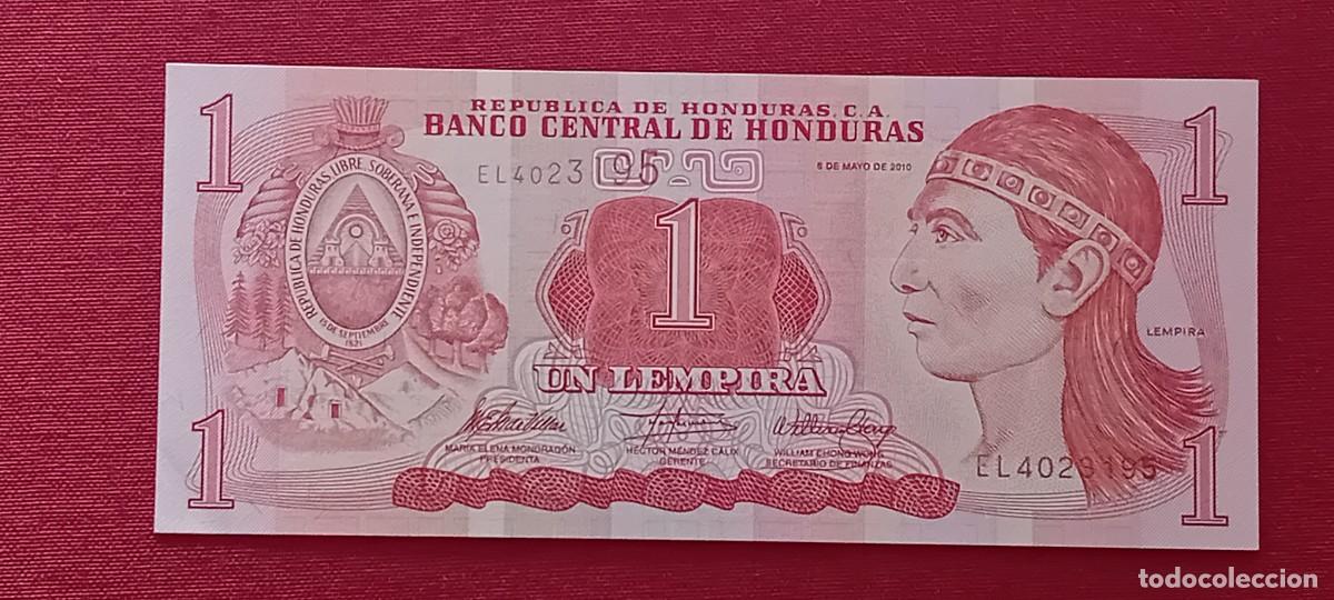 Billetes extranjeros: 1 LEMPIRA, HONDURAS. 2010. (PICK89b). - Foto 1