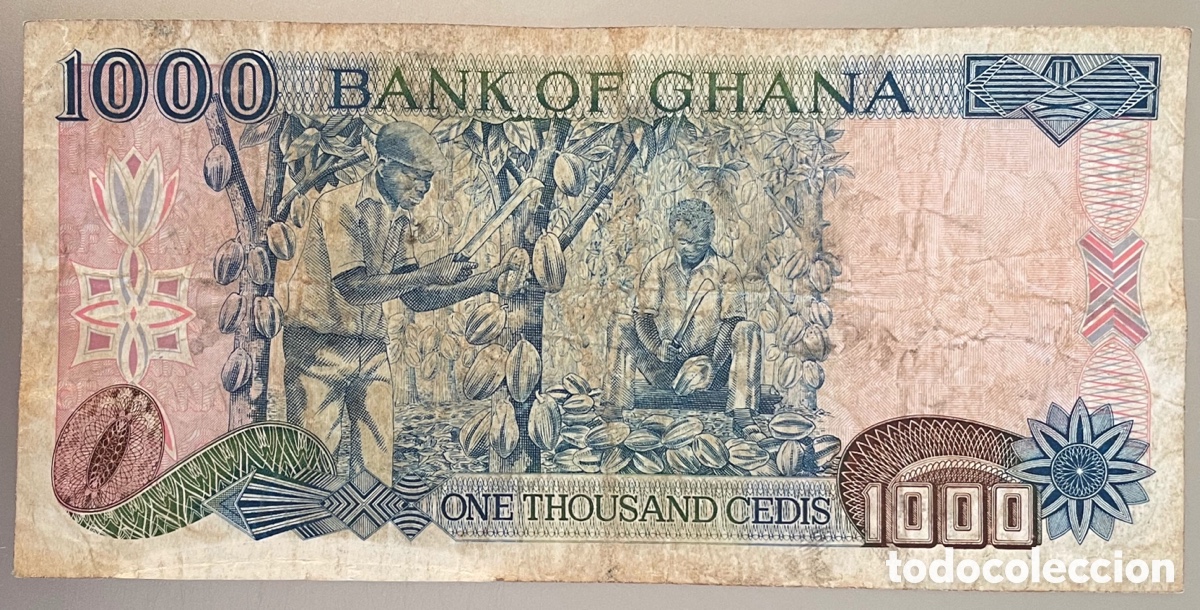Billetes extranjeros: Ghana. 1000 Cedis 1991 - Foto 1