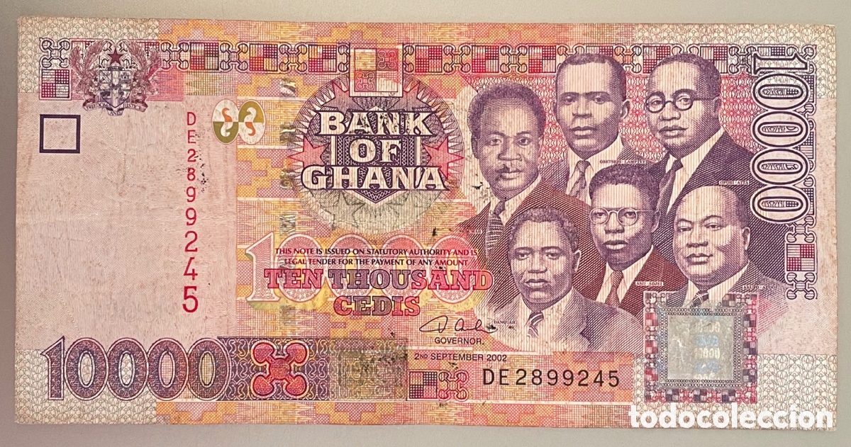 Billetes extranjeros: Ghana. 10000 Cedis 2002 - Foto 2