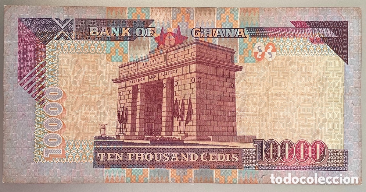 Billetes extranjeros: Ghana. 10000 Cedis 2002 - Foto 1