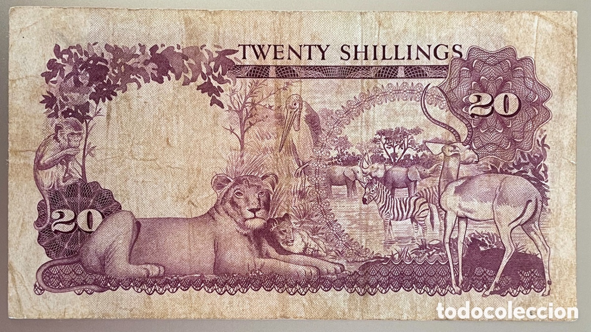 Billetes extranjeros: Uganda. 20 Shillings 1966 - Foto 1