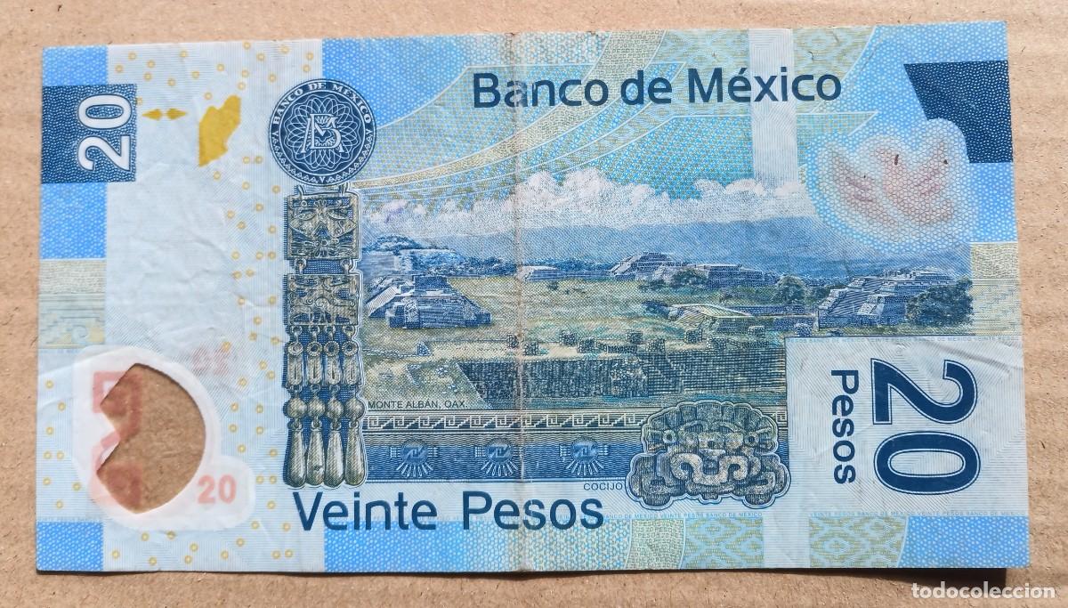 Billetes extranjeros: MEXICO - 20 PESOS 2006 SERIE A E5367995 MBC- - Foto 2