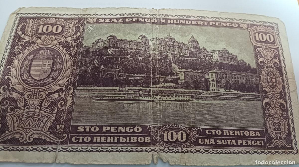 Billetes extranjeros: HUNGRIA - 100 PENGO 1945 - P-111 - Foto 2