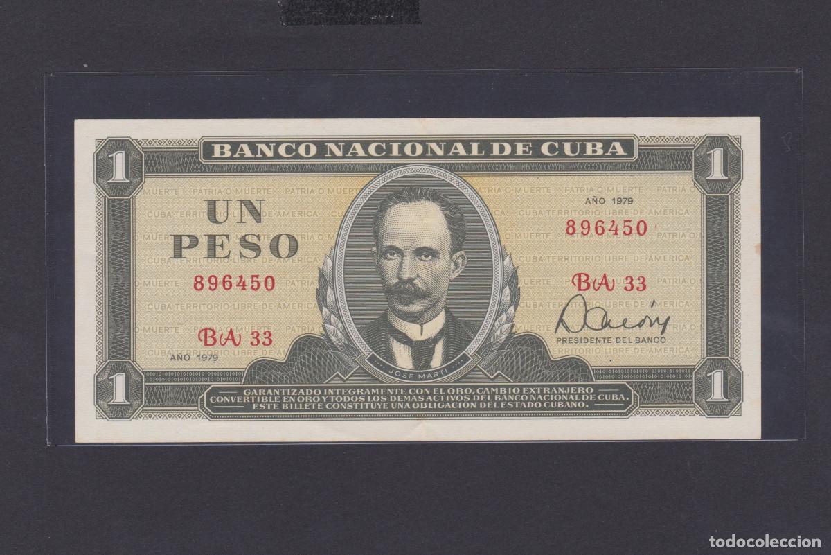Billetes extranjeros: Cuba 1 Peso 1979 SC / UNC - Foto 1