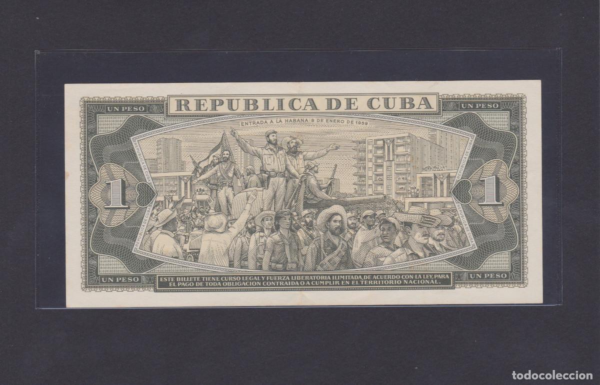 Billetes extranjeros: Cuba 1 Peso 1979 SC / UNC - Foto 2