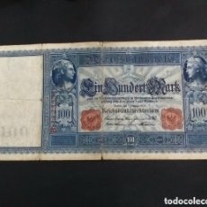 Billetes extranjeros: ALEMANIA 100 MARCOS 1908