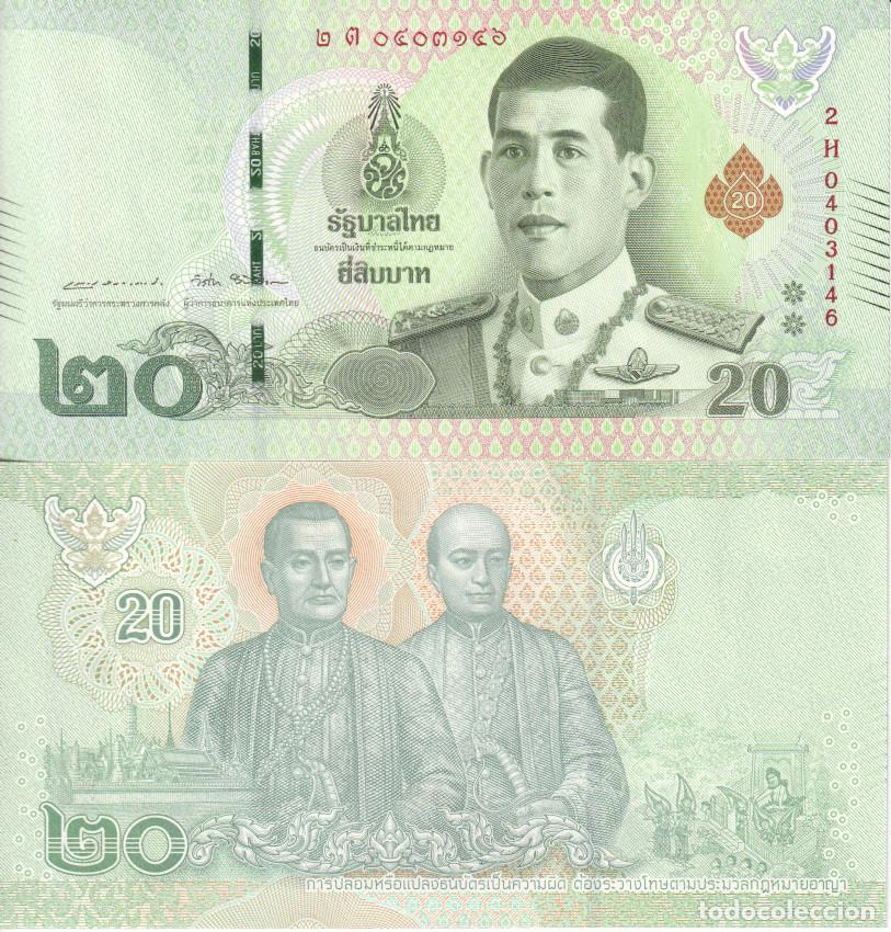 Billetes extranjeros: Tailandia 20 Bhat Pick 135 b SC/UNC - Foto 1