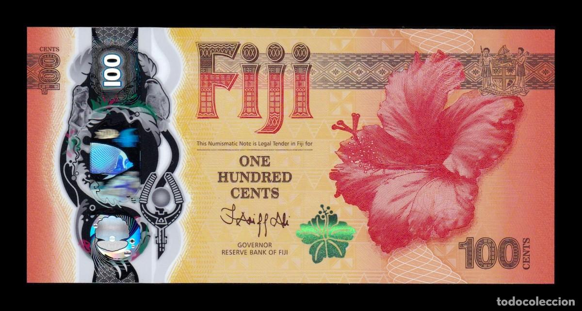 Billetes extranjeros: Fiji 100 Centavos Conmemorativo 2023 Pick 124 Pol&iacute;mero Sc Unc