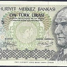 Billetes extranjeros: TURQUÍA - 10 LIRAS 1979 - SIN CIRCULAR - MIRE MIS OTROS LOTES Y AHORRE GASTOS DE ENVÍO