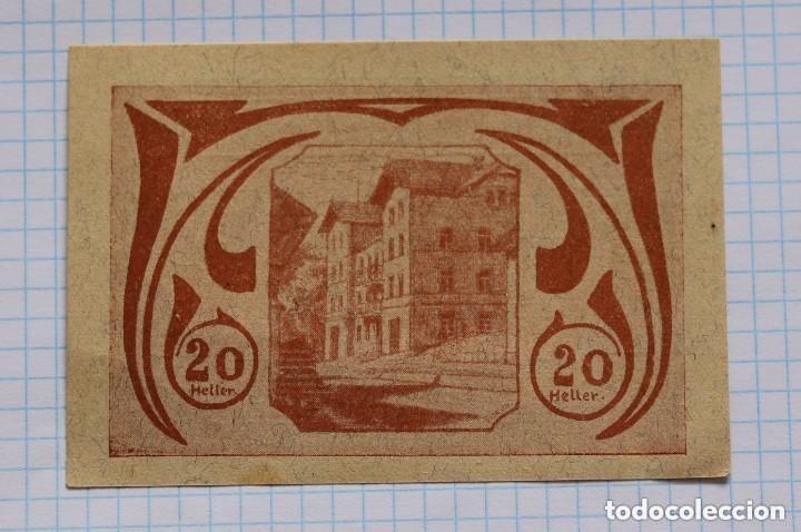 Billetes extranjeros: NOTGELD. AUSTRIA. 20 HELLER 1920 SCHARDENBERG - Foto 2