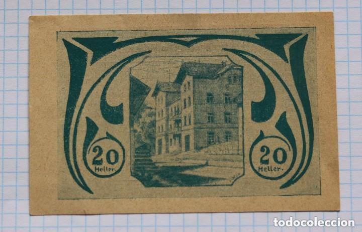 Billetes extranjeros: NOTGELD. AUSTRIA. 20 HELLER 1920 SCHARDENBERG - Foto 2