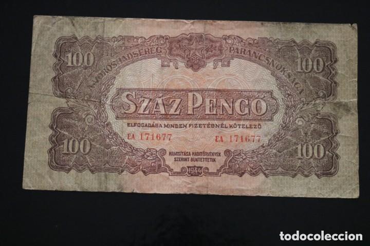 Billetes extranjeros: 100 PENGO 1944 HUNGRIA. P #M8