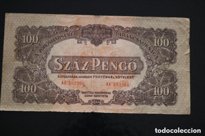 Billetes extranjeros: 100 PENGO 1944 HUNGRIA. P #M8